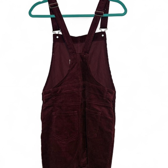 May Berries burgundy corduroy overall dress - Picture 4 of 6